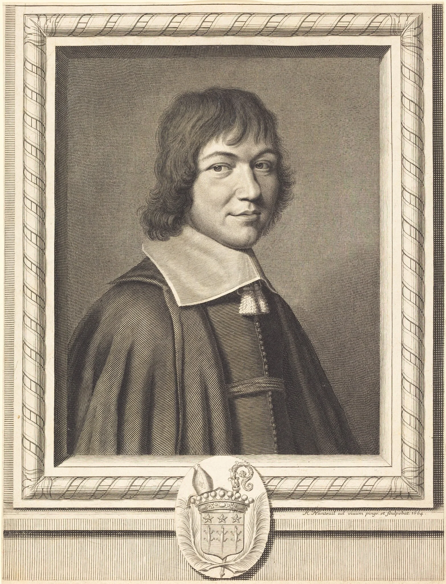 Charles-Maurice Le Tellier, by Robert Nanteuil, ink, 1663