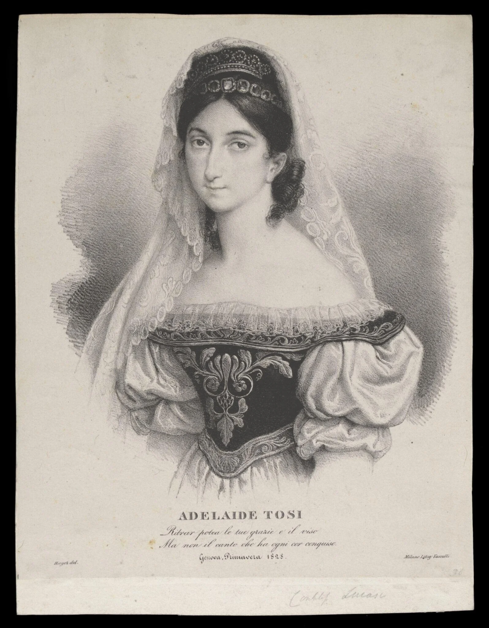 H Beard Print Collection, by Francesco Hayez, 1850
