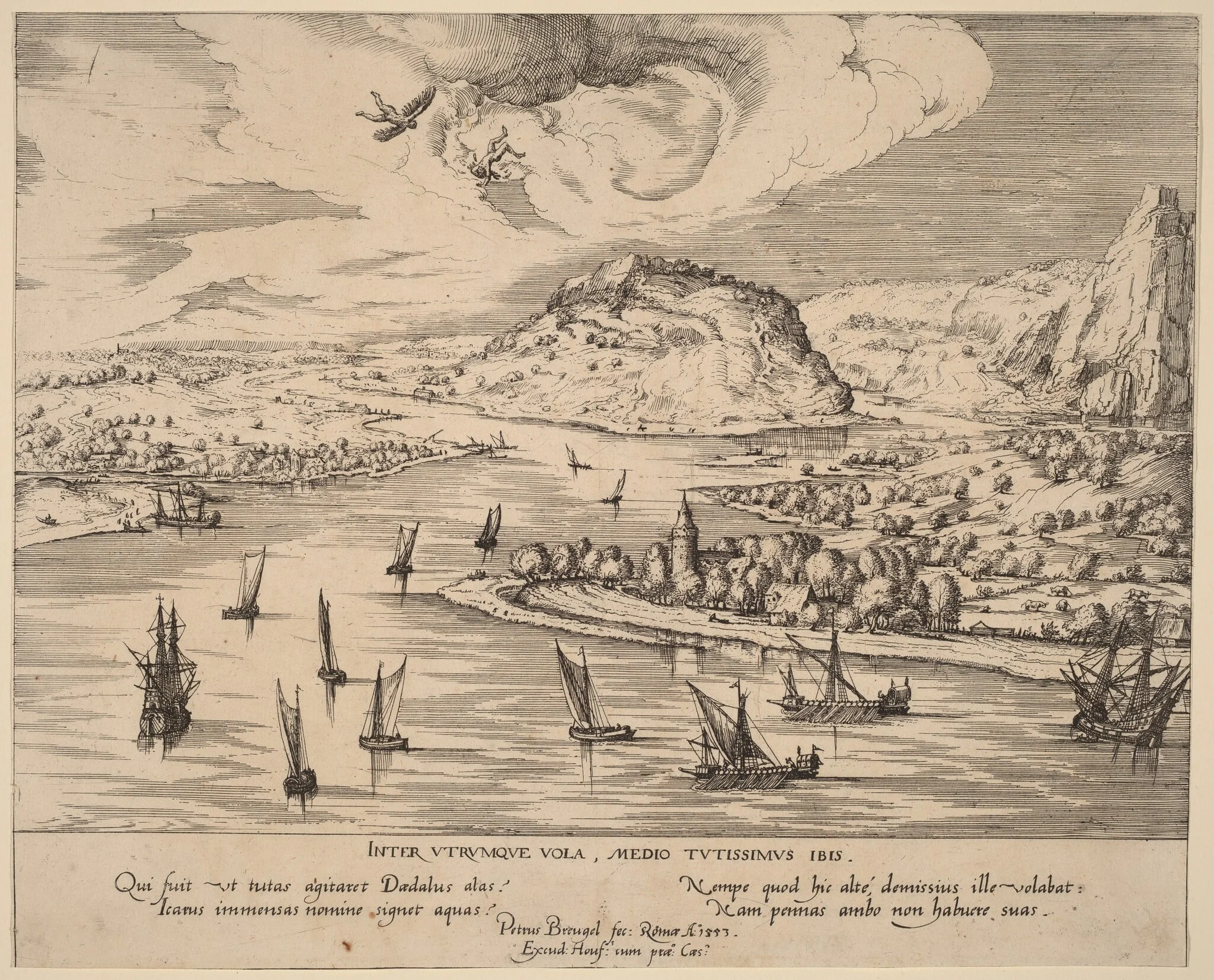 River Landscape with the Fall of Icarus
