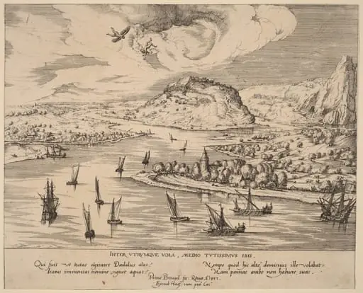 River Landscape with the Fall of Icarus