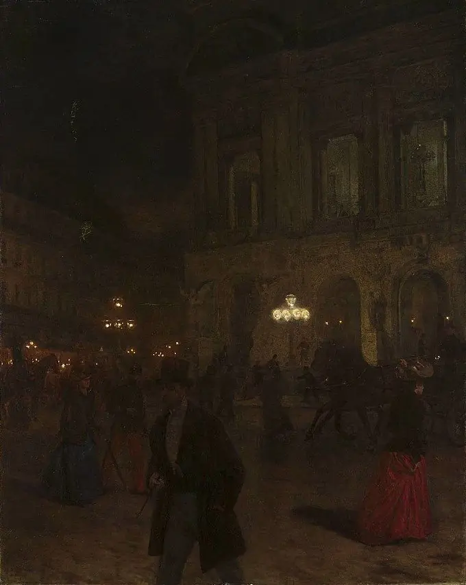 Paris Opera at night