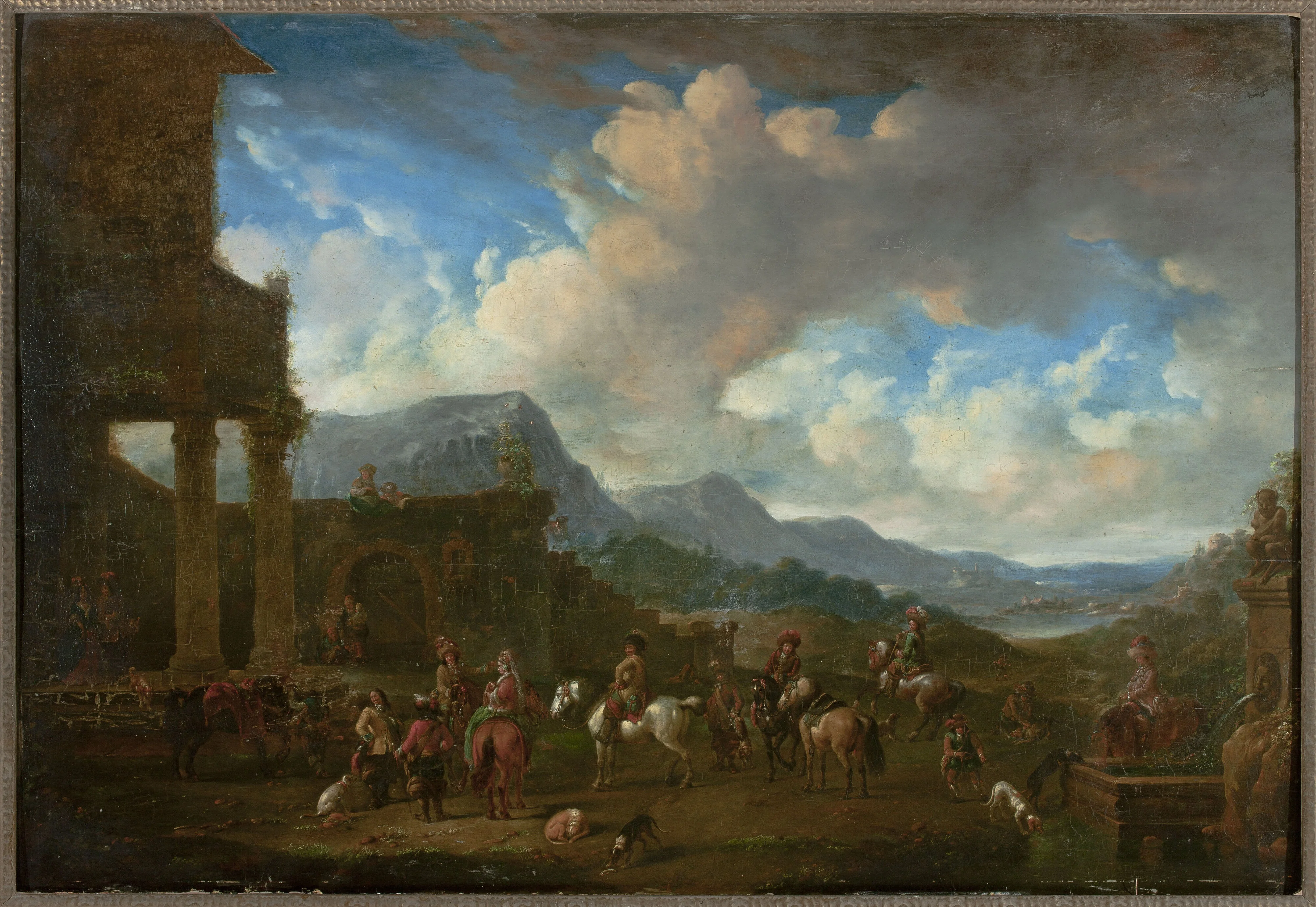 Landscape with a genre scene