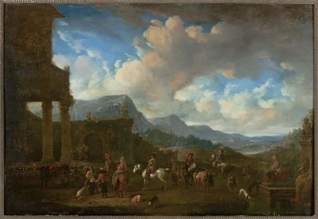 Landscape with a genre scene