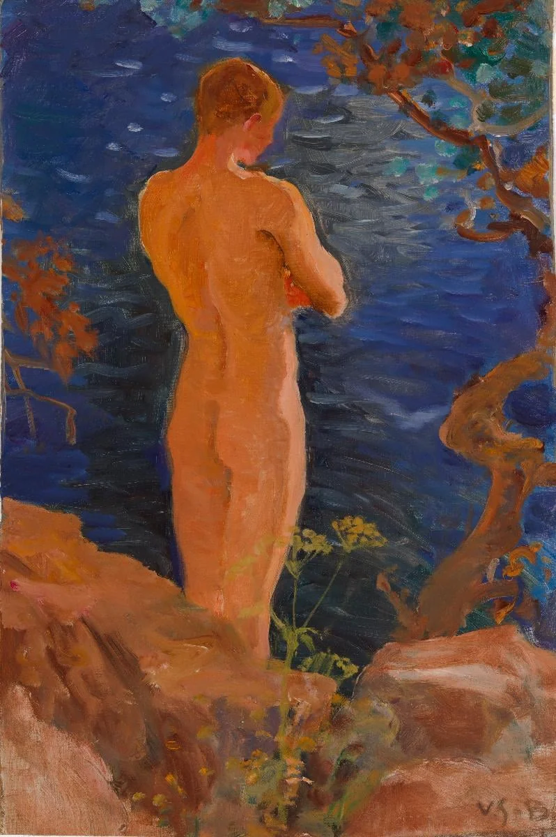 Heikki rannalla, by Venny Soldan-Brofeldt, unspecified, 1913