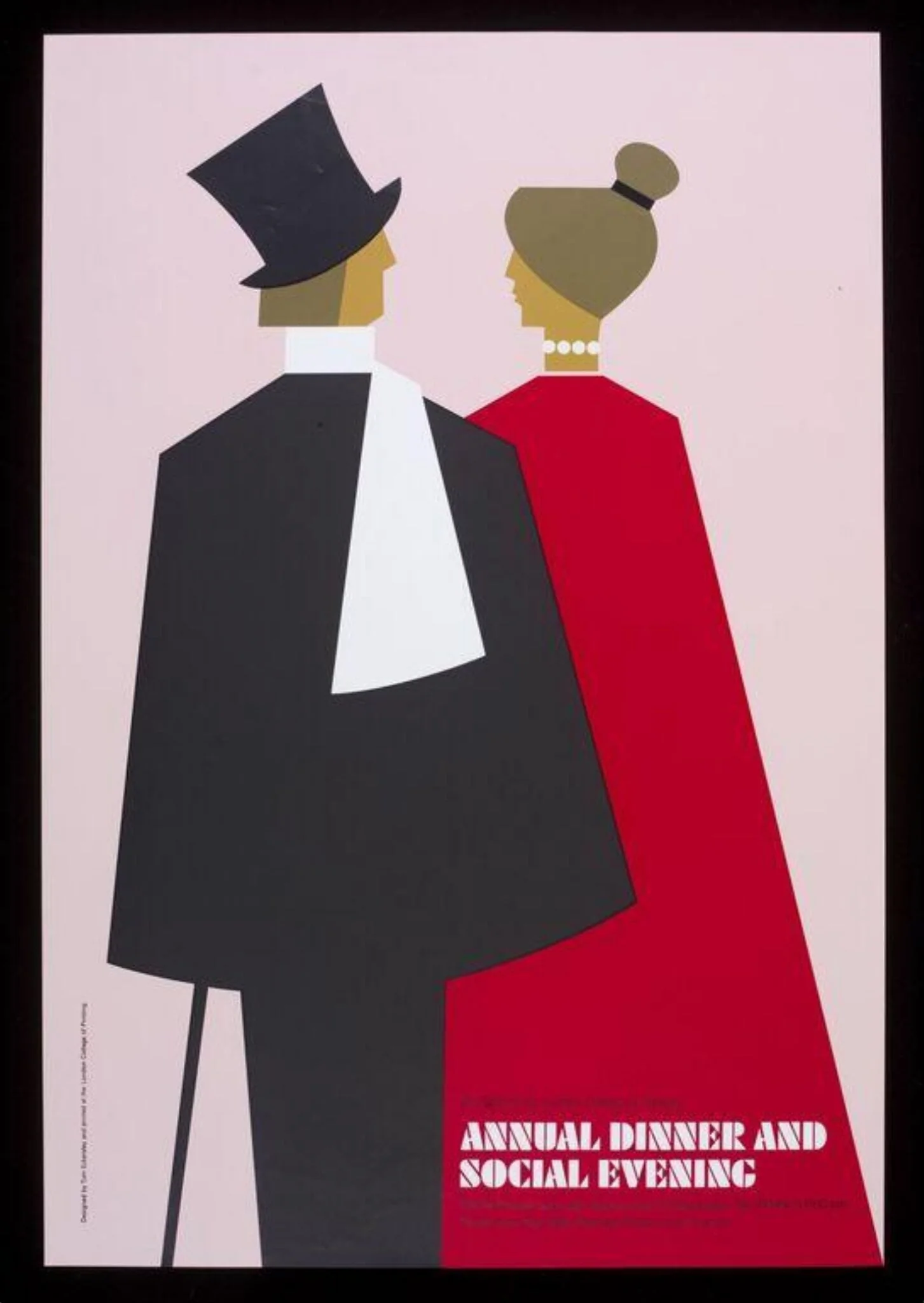Annual Dinner and Social Evening LCP poster, by Tom Eckersley, 1984