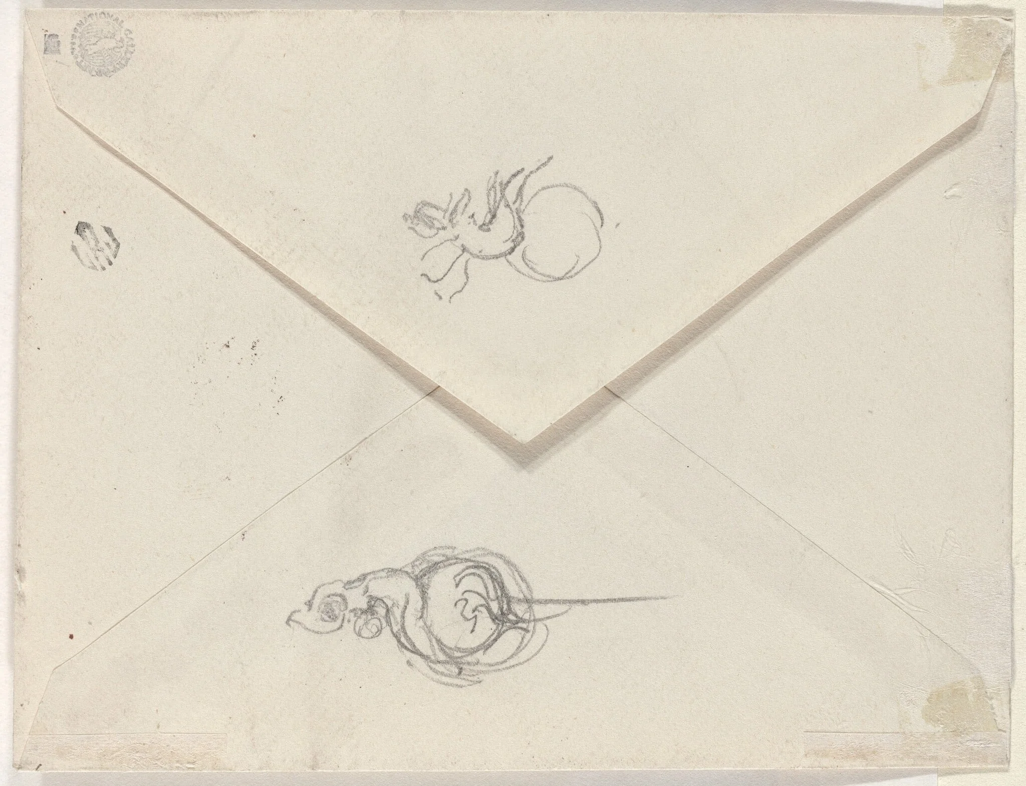 Studies for Jewelry Designs [verso], by Beatrix Godwin Whistler, graphite, 1801