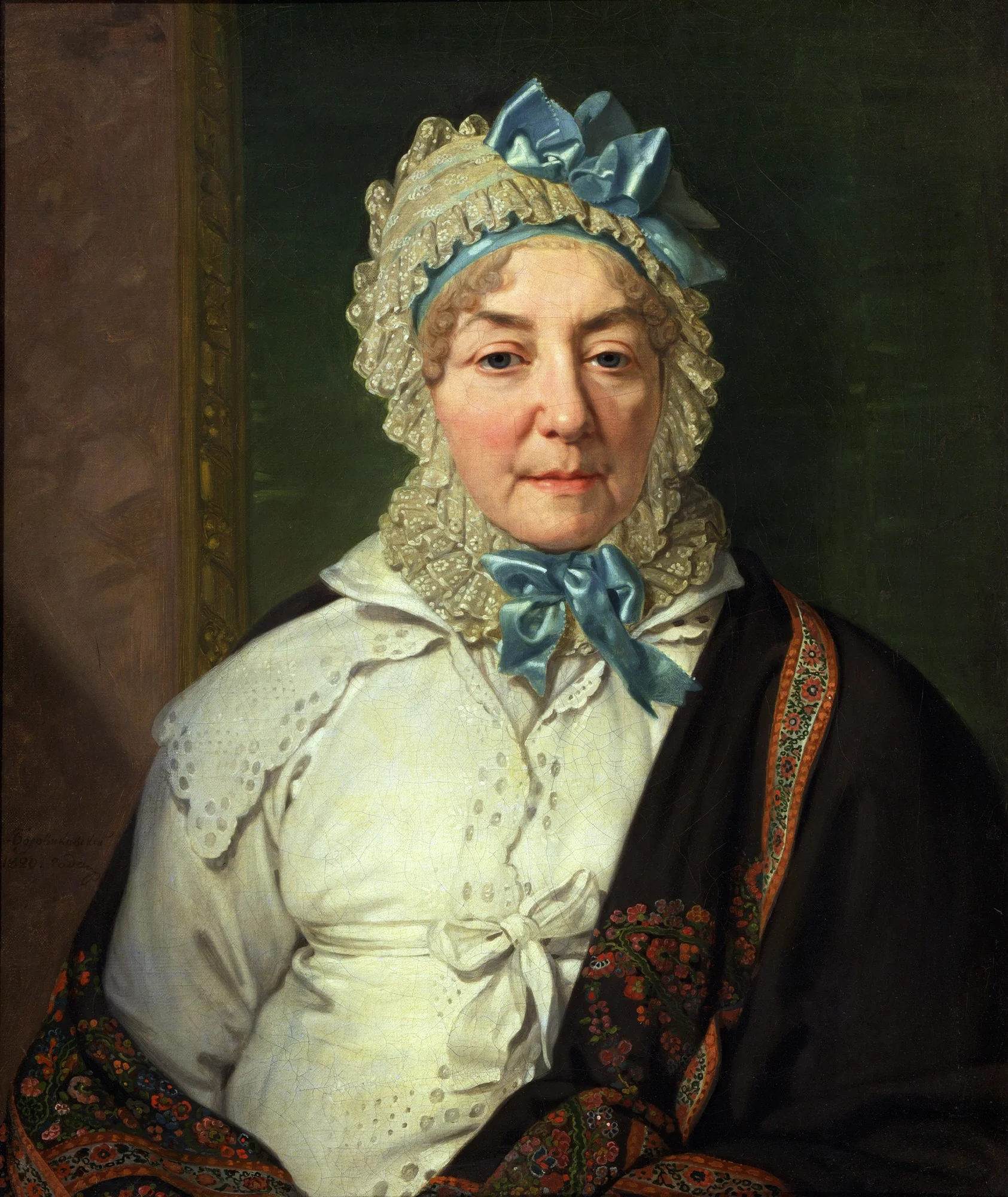 Porträt der Ye. A. Arkharova, by Vladimir Borovikovsky, oil, 1820