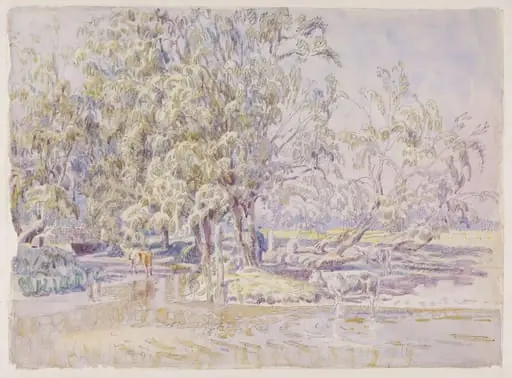 Cattle on the Stour, Dedham