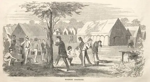 Camp Meeting Sketches:  Morning Ablutions