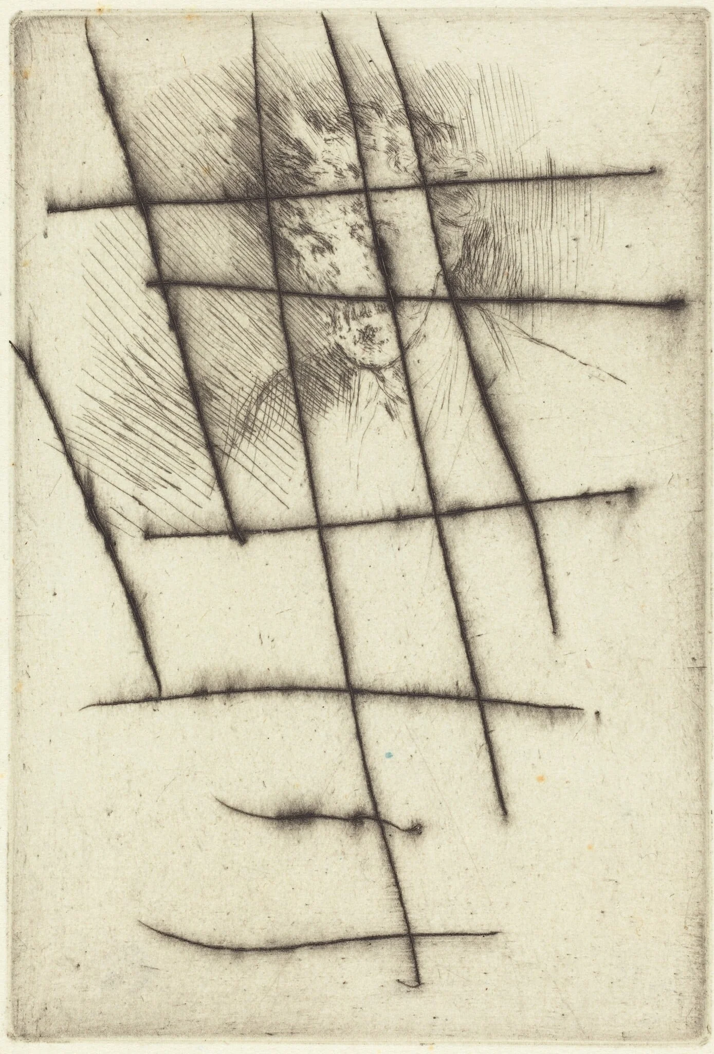 Whistler with the White Lock, by James McNeill Whistler, ink, 1879