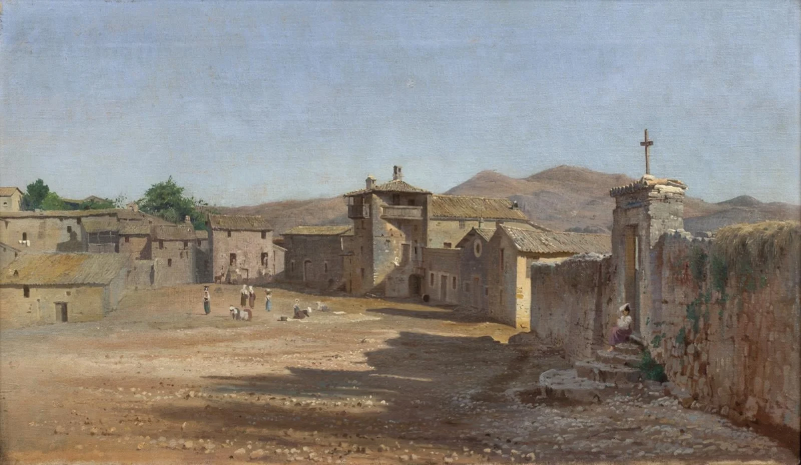 Torvet i Anticoli Corrado, Italien