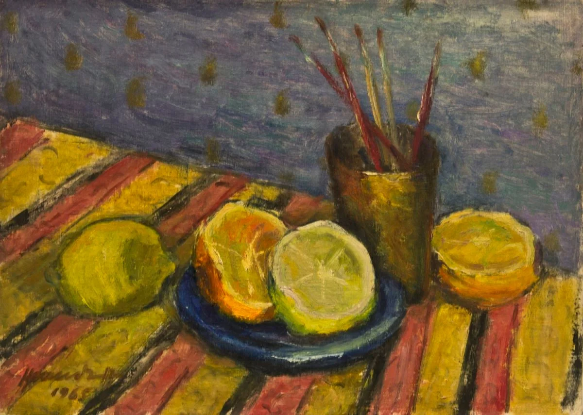 Natură statică cu citrice, by Hrandt Avakian, 1965
