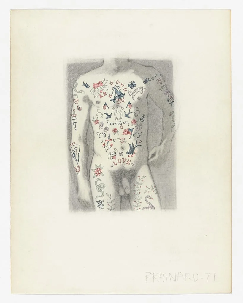 Untitled, by Joe Brainard, graphite, 1971