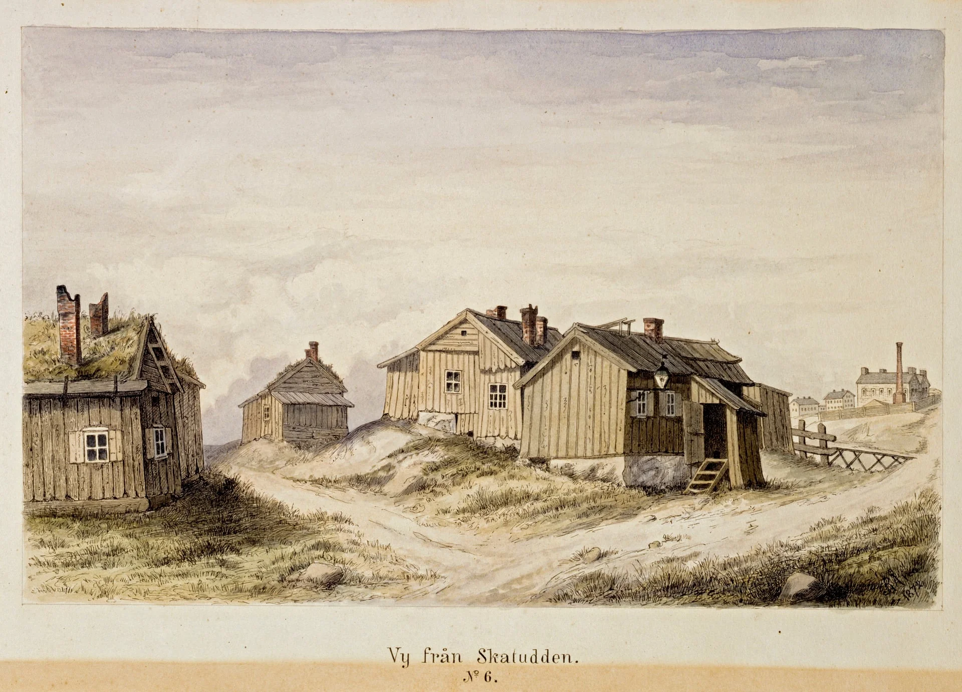 Näkymä Katajanokalta n:o 6, by Rudolf Åkerblom, 1897