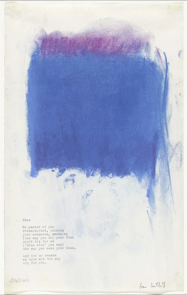 Untitled, by Joan Mitchell, pastel, 1975