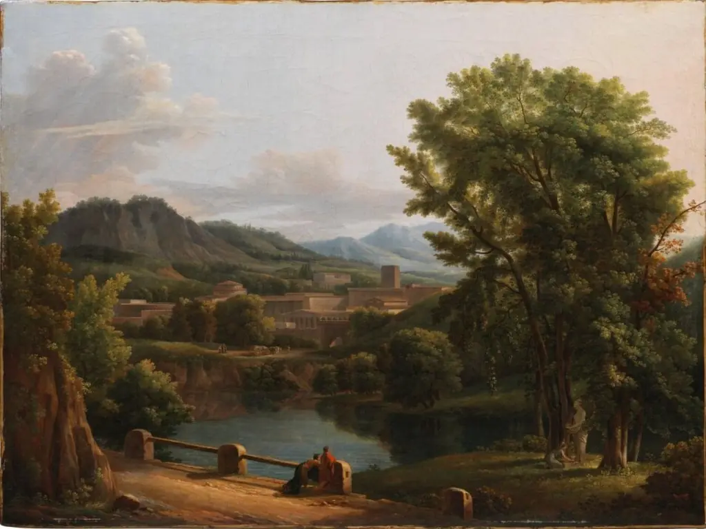 Ideal Landscape with a Sacrifice to the Goddess Flora