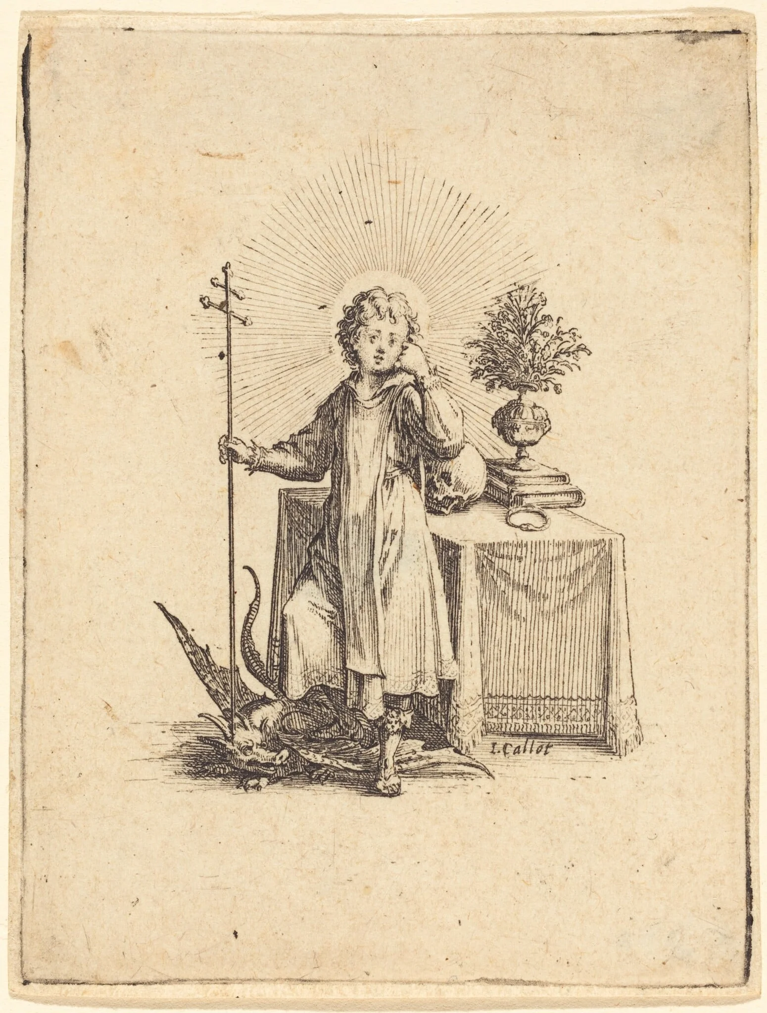 The Young Jesus, by Jacques Callot, ink, 1620