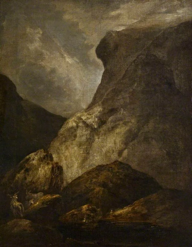A Mountain Scene, by John Crome, oil, 1804