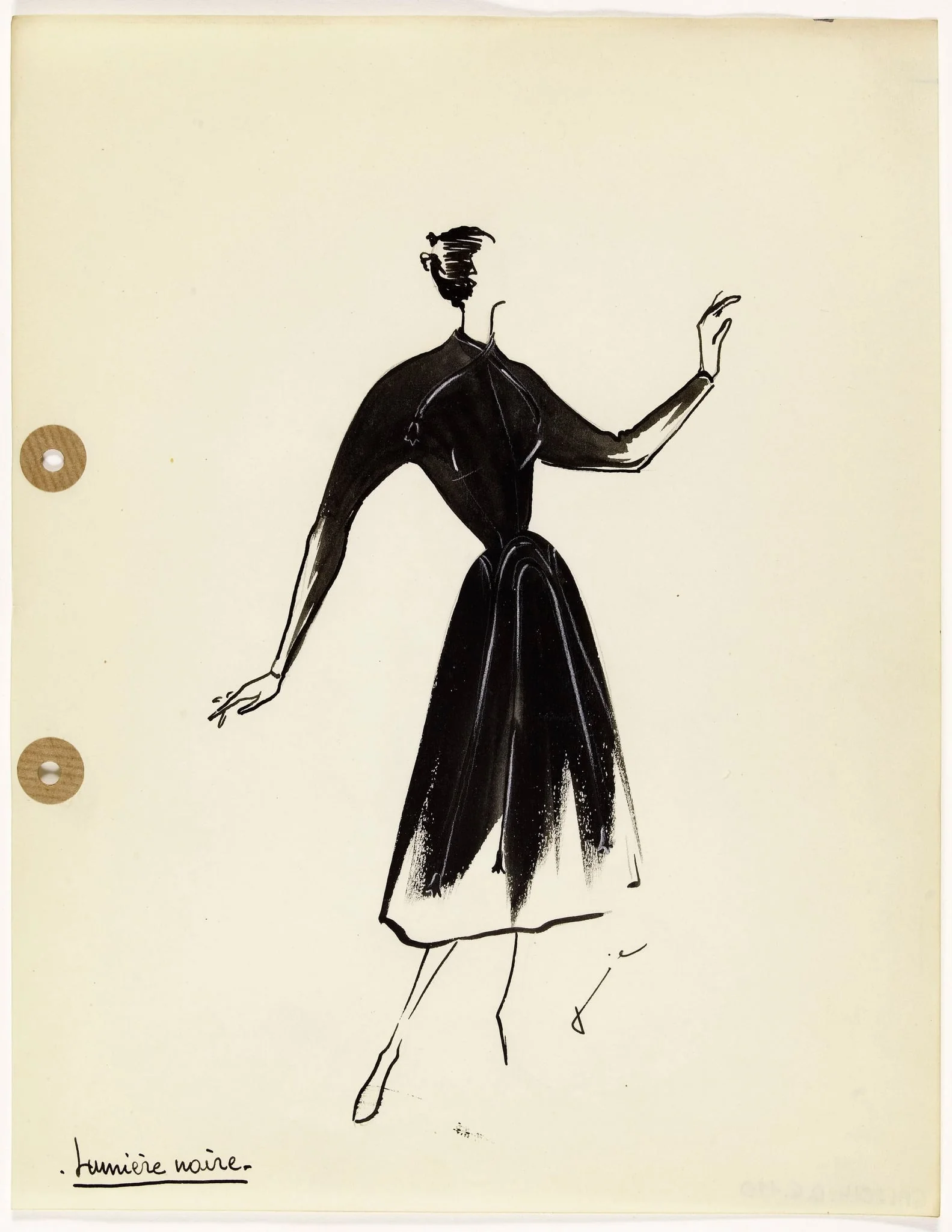 'Lumière noire', by Carven, 1949
