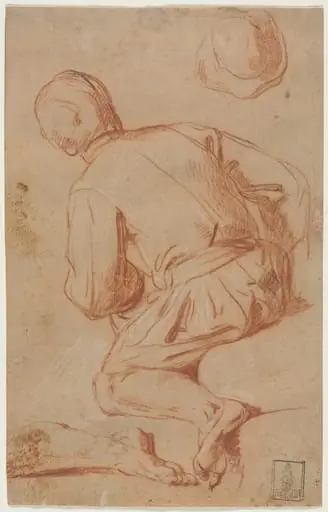 Rear View of Seated Man