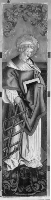 Hl. Laurentius (Rückseite: Rest eines Strahlenkranzes)