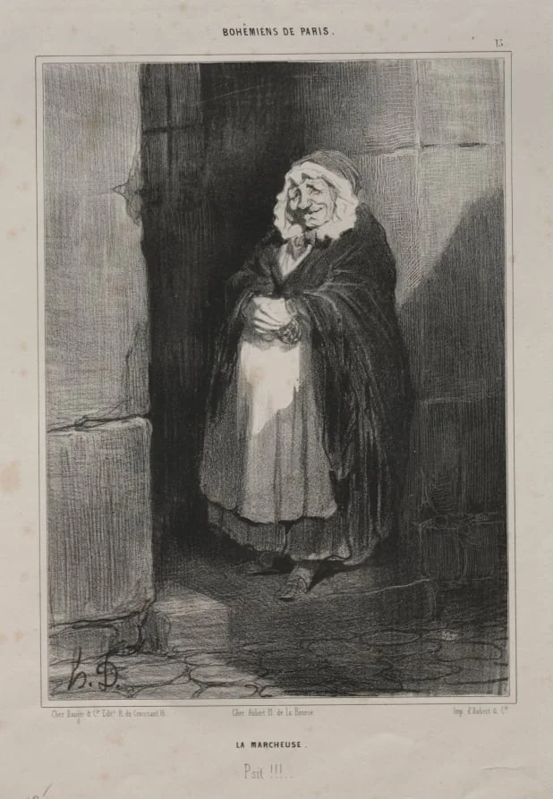 The Pedestrian, by Honoré Daumier, 1841