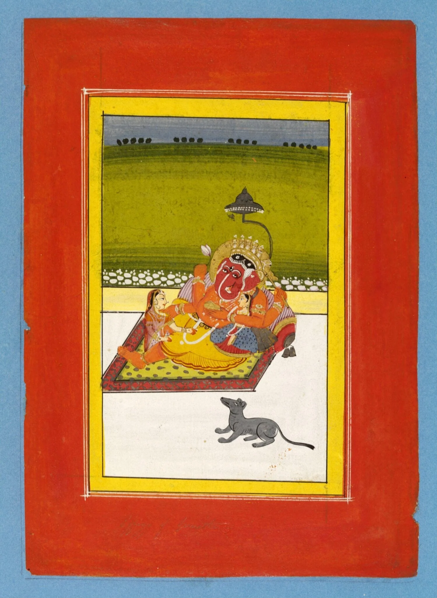 Ganesh, by Unknown, paint, 1850