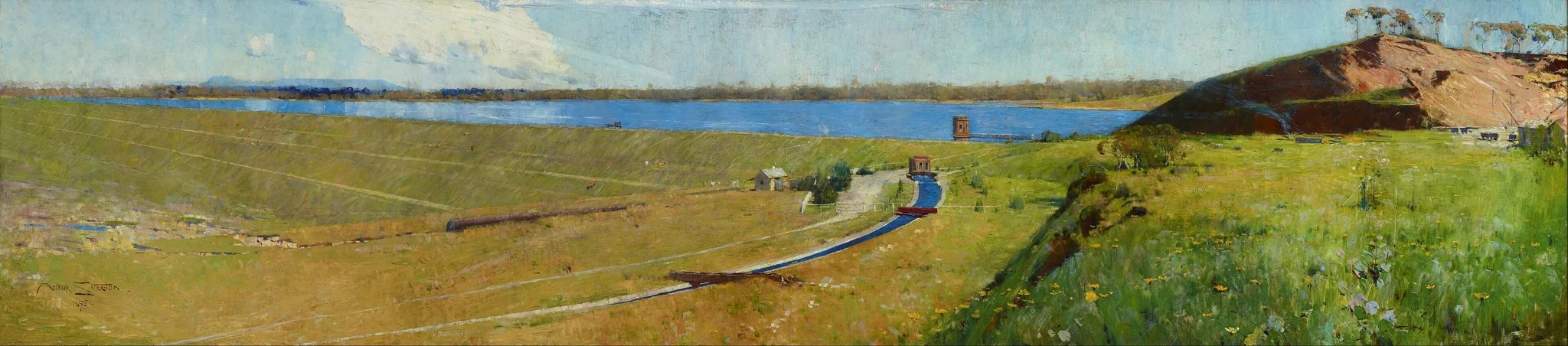 Prospect reservoir, by Arthur Streeton, oil, 1898