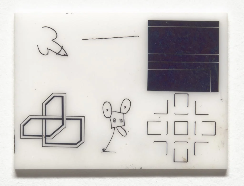Untitled, by Claes Oldenburg, David Novros, Forrest Myers, Robert Rauschenberg, John Chamberlain, Various Artists Andy Warhol, ink, 1969