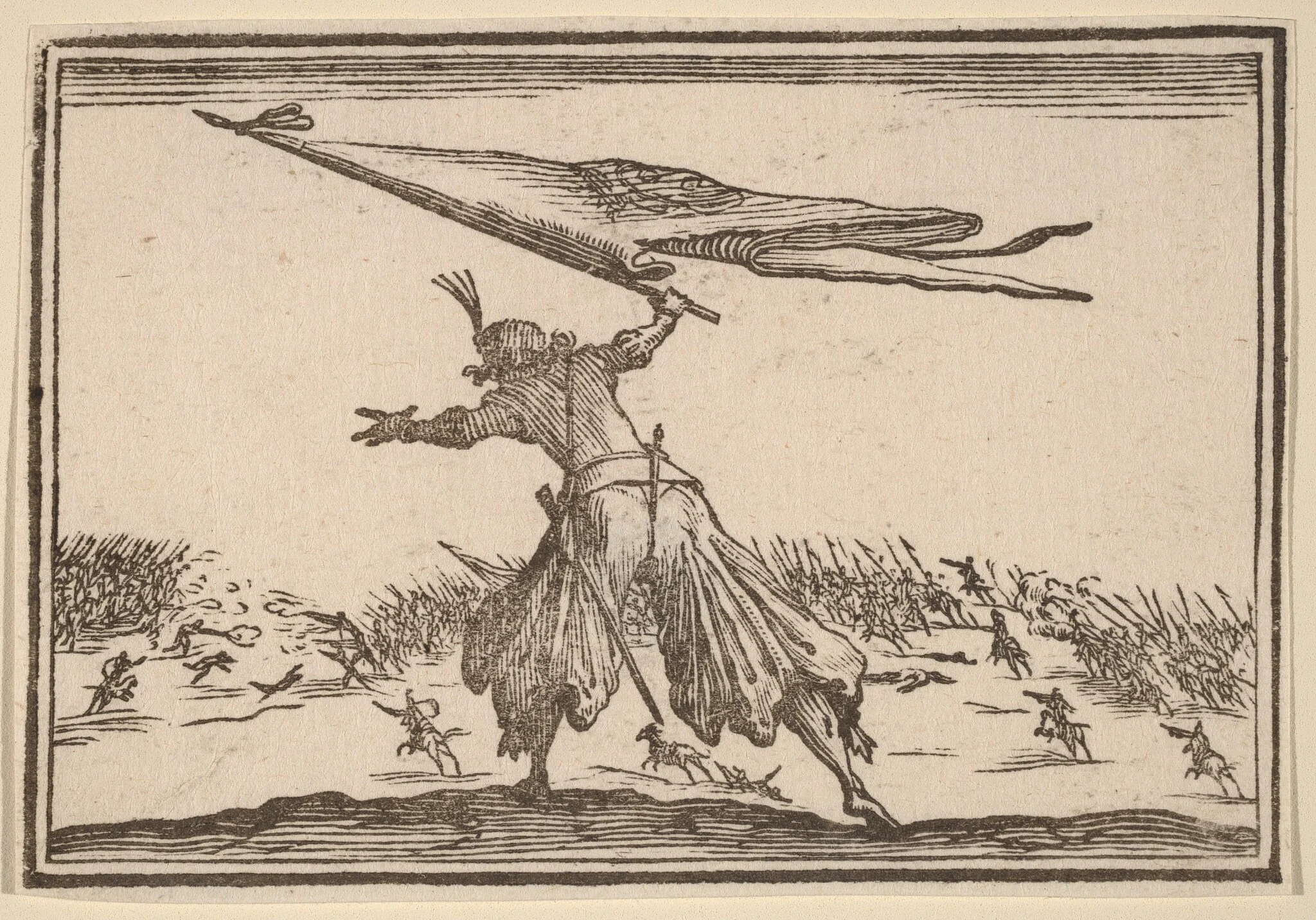 Standard Bearer, by Edouard Eckman, ink, 1621