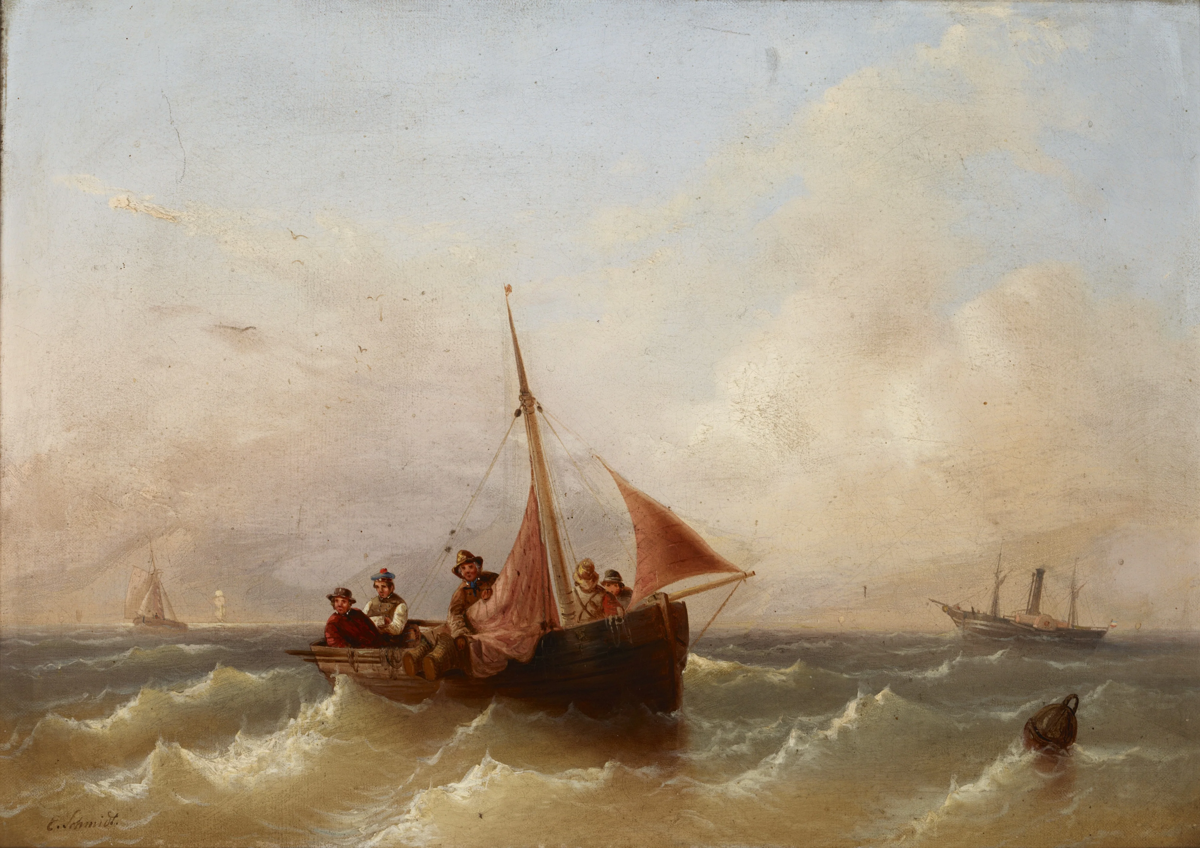 Sea Landscape, by Eduard Schmidt, oil