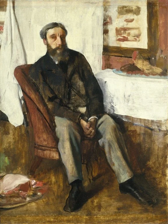Portrait of a Man, by Edgar Degas, oil, 1866