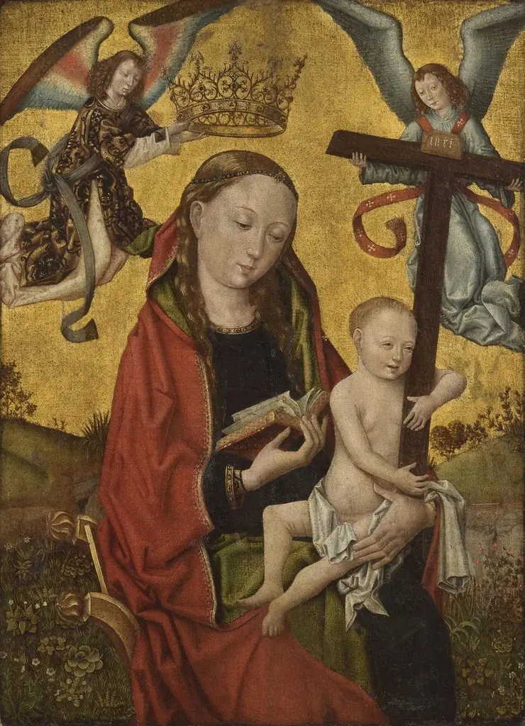Virgin and Child Holding the Cross