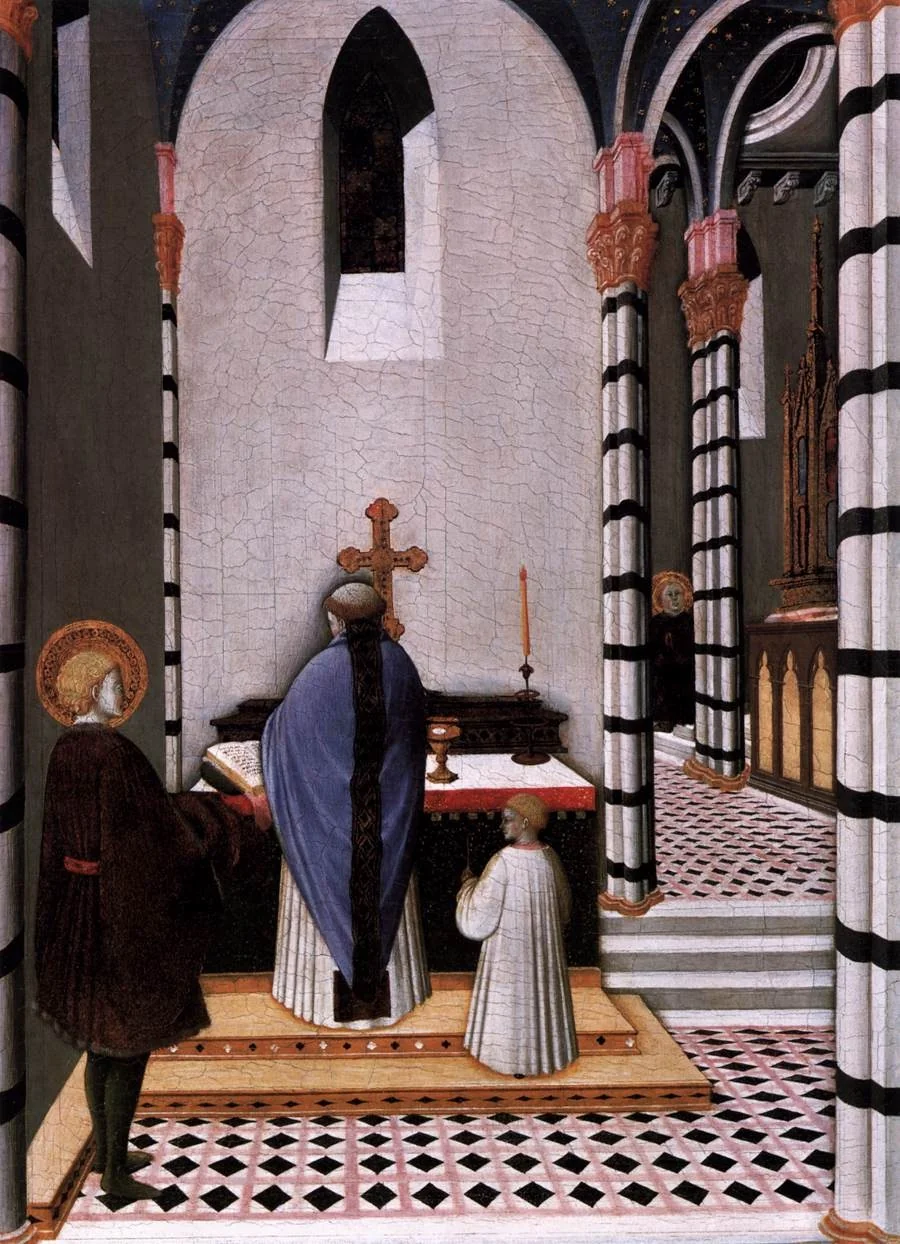 St Anthony at Mass Dedicates His Life to God