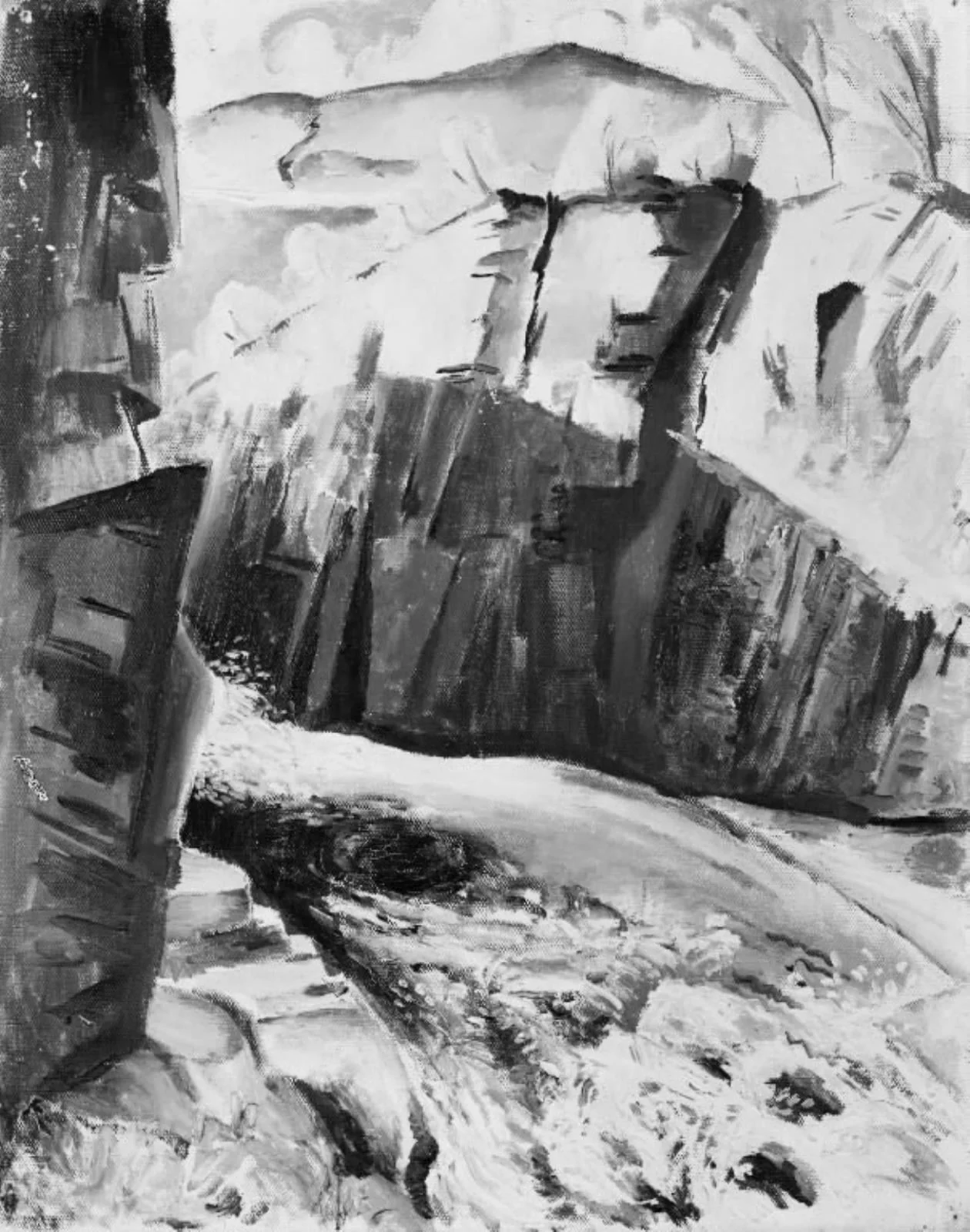 The Waterfall in the Ravine