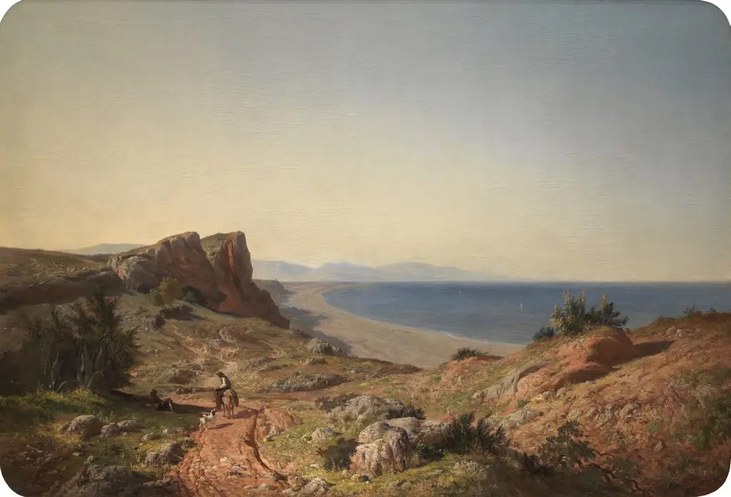 A Landscape. Recollections of Andalusia: the Mediterranean coast near Torremolinos