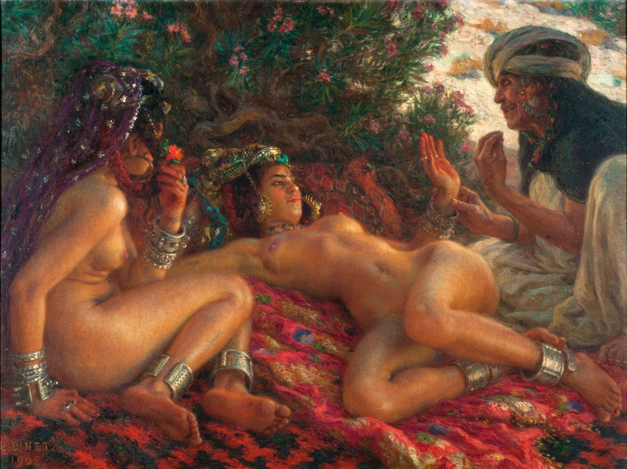 Satan's messenger, by Nasreddine Dinet, oil, 1908