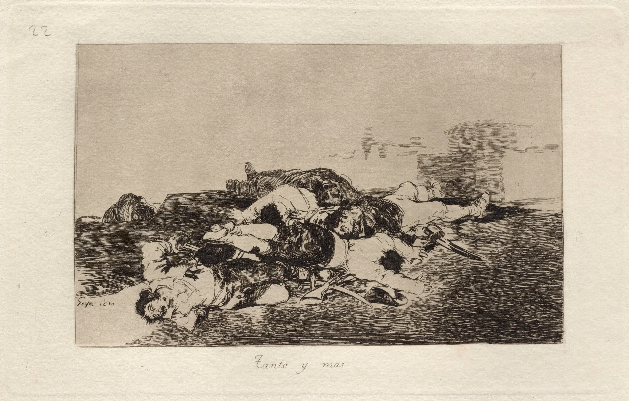 Tanto y mas (Even Worse), by Francisco Goya, ink, 1863