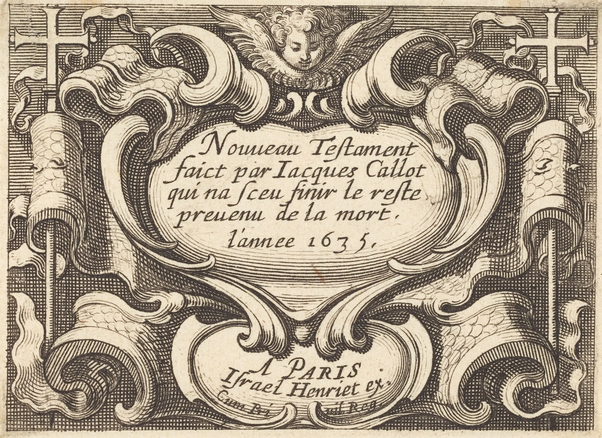 Frontispiece for Callot's "The New Testament"