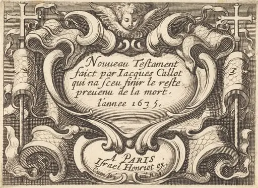 Frontispiece for Callot's "The New Testament"