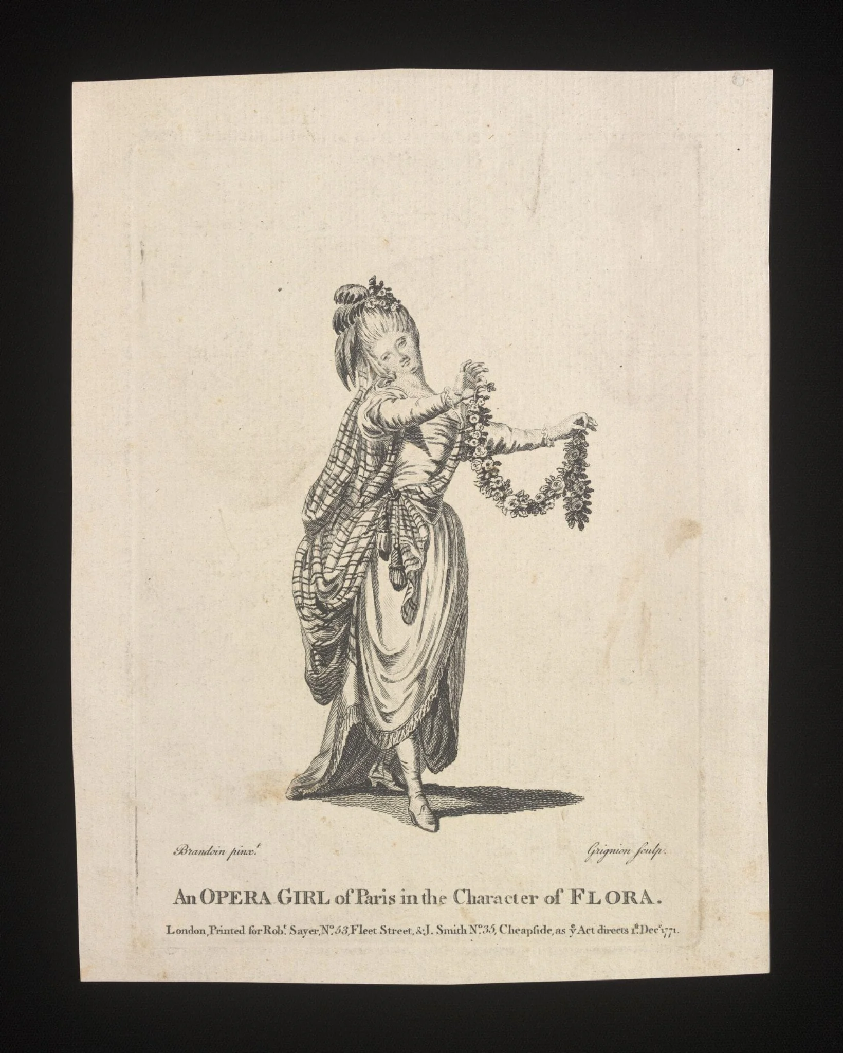 An Opera Girl of Paris in the Character of Flora