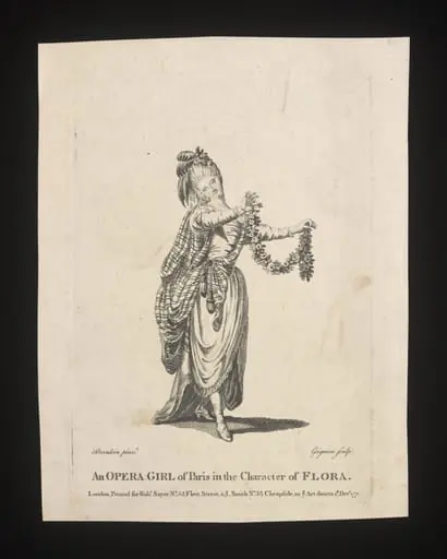 An Opera Girl of Paris in the Character of Flora