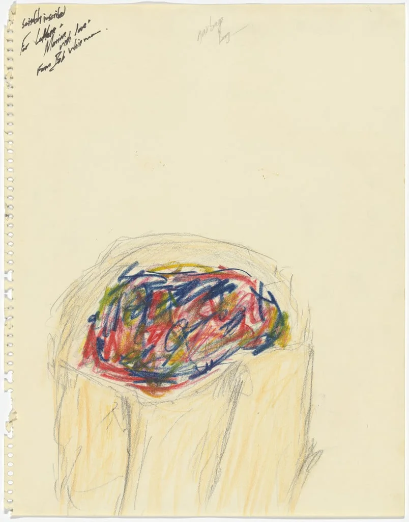 Untitled, by Robert Whitman, graphite, 1962
