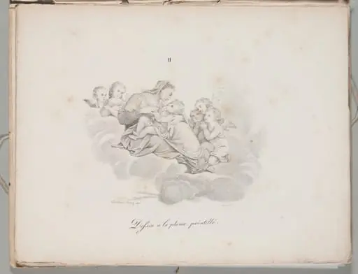 Art of the Lithograph: Madonna and Child on the Clouds, Plate II