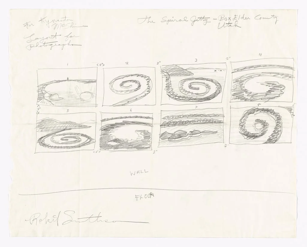 Untitled, by Robert Smithson, graphite, 1965