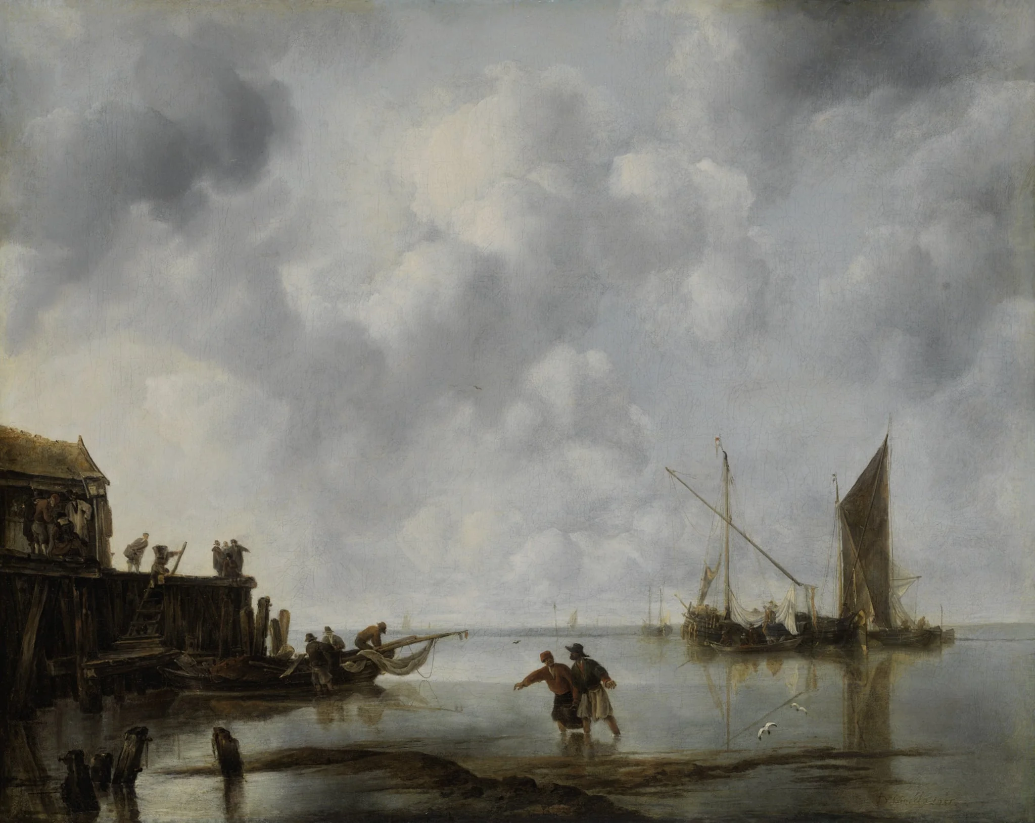 Fishing Boats in a Calm