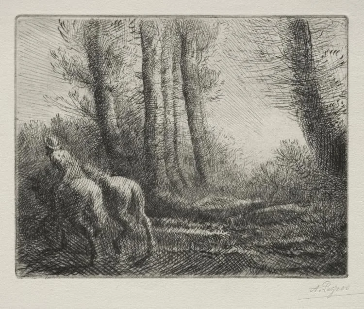 Returning from Tilling the Land, by Alphonse Legros, 1884