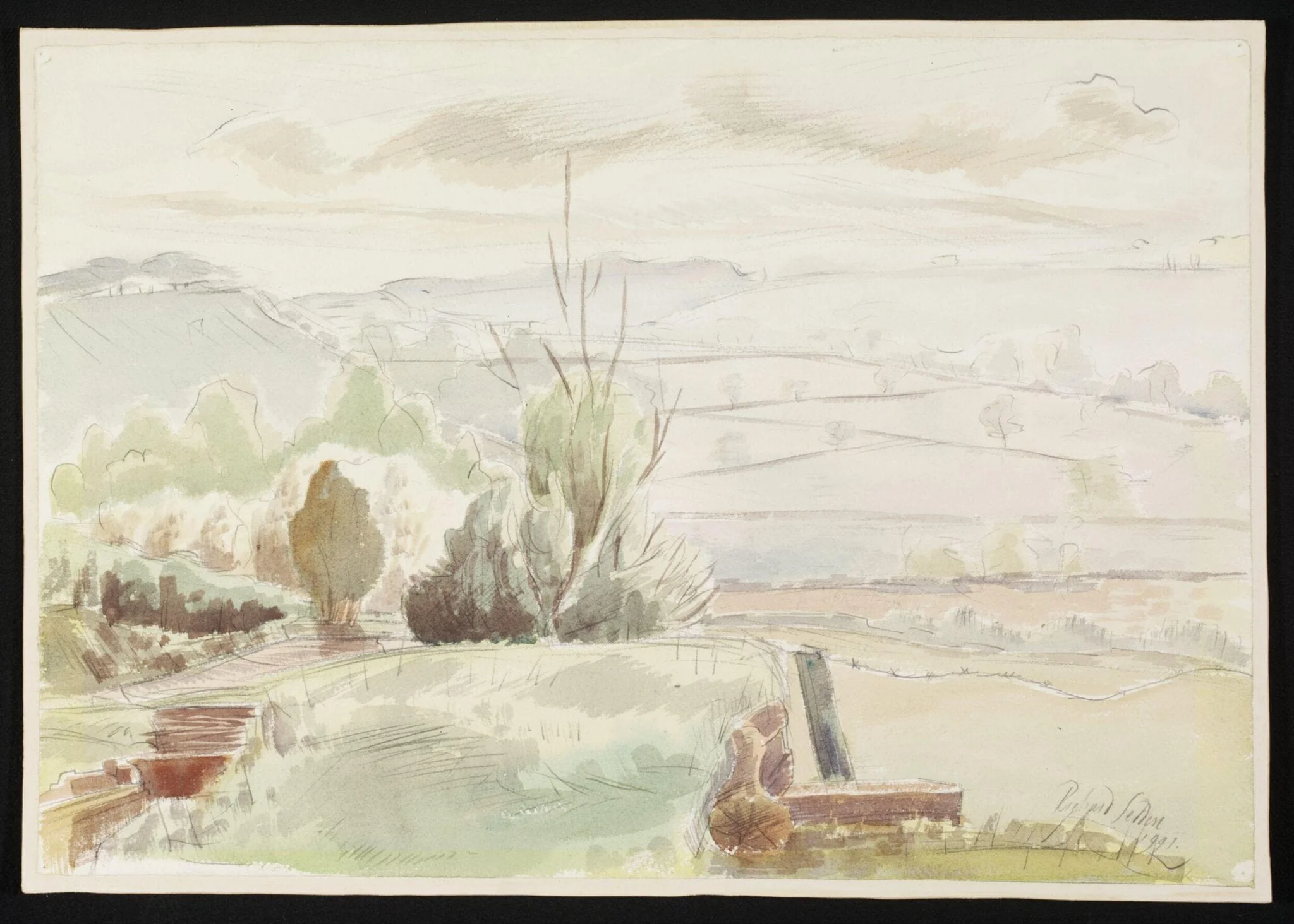 Porter Valley, No.2, by Thomas Seddon, watercolor, 1941