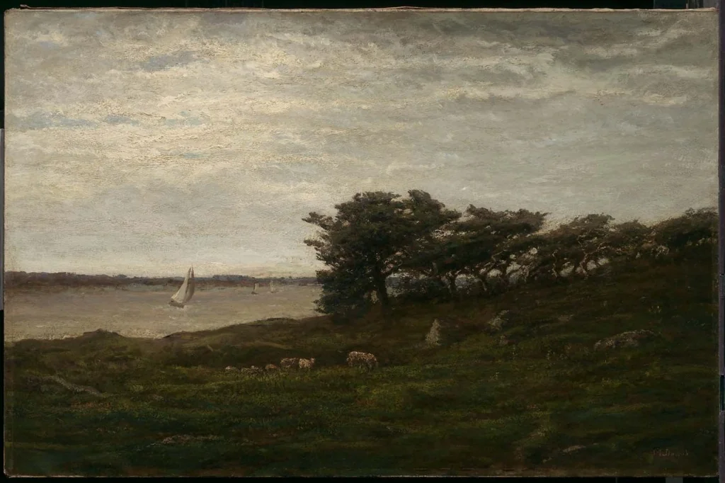 Glass Head, Manchester, Massachusetts, by Ann Sophia Towne Darrah, oil, 1870