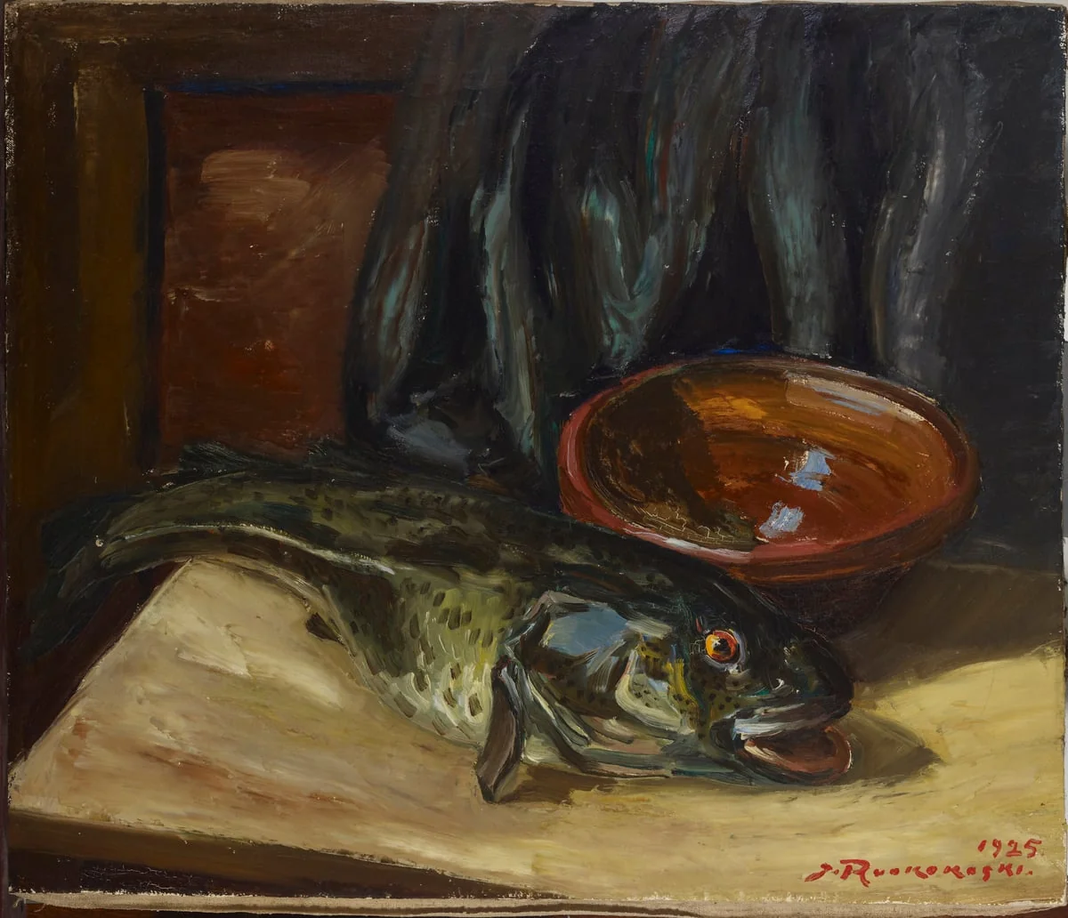 Kala-asetelma, by Jalmari Ruokokoski, unspecified